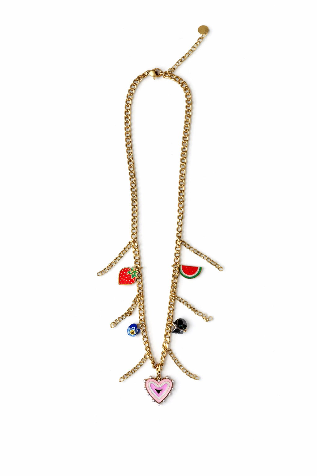 Candy Heart Charm Necklace