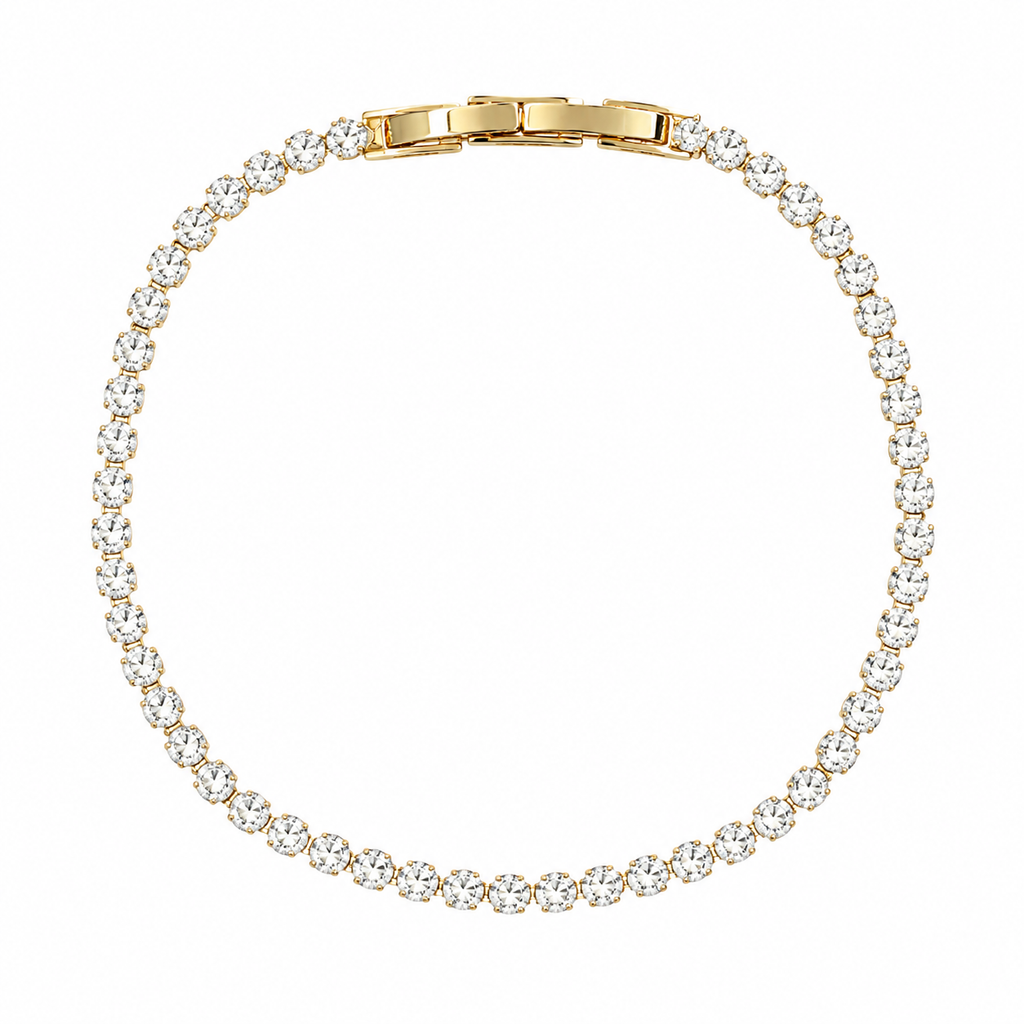 Classic Gold Tennis Bracelet – Slim