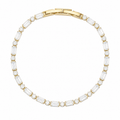 Elysia Tennis Bracelet in Gold