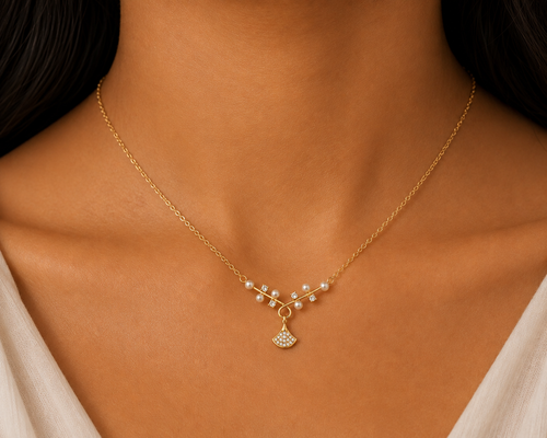 Aurora Pearl Vine Pendant