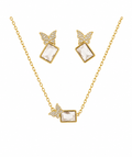 Butterfly Crystal Set in Gold