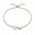 Heart and Bow Bracelet