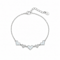 Silver Hearts Charm Bracelet