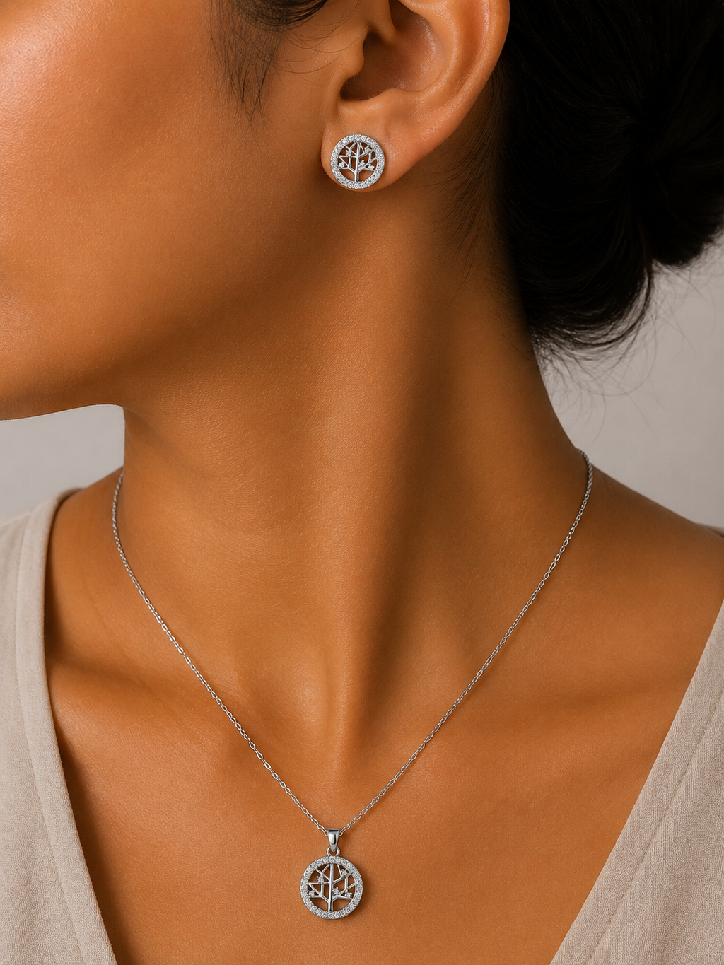 Grace Tree Pendant Set