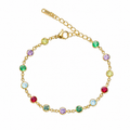 Candy Gem Charm Bracelet