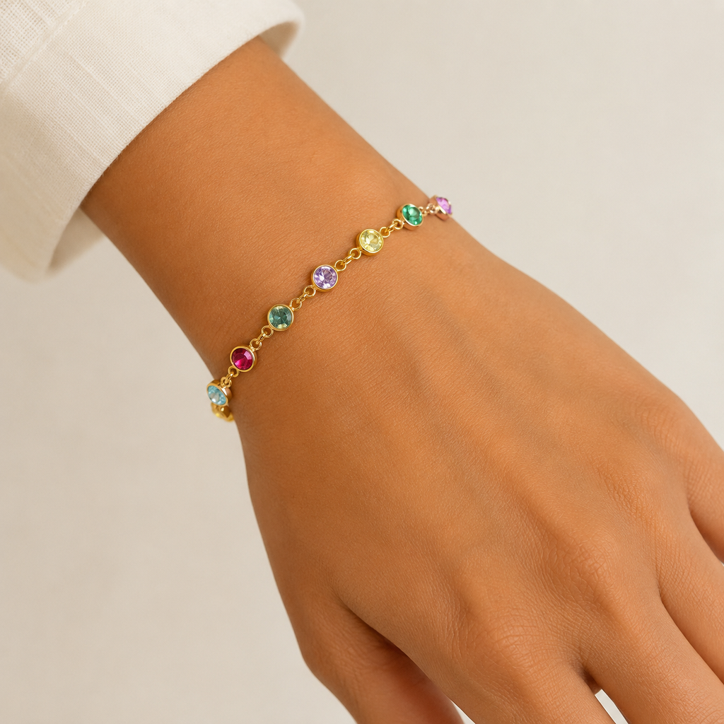Candy Gem Charm Bracelet