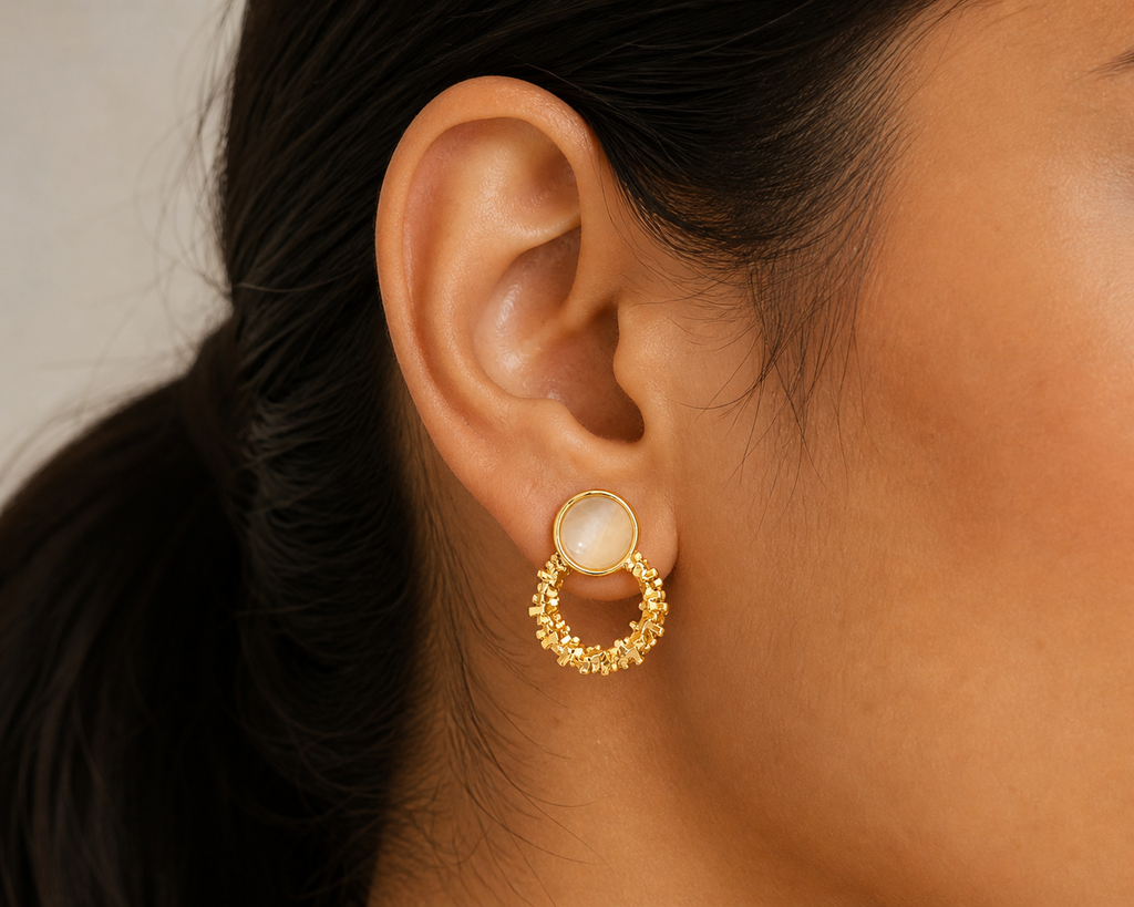 Aura Earrings in Gold