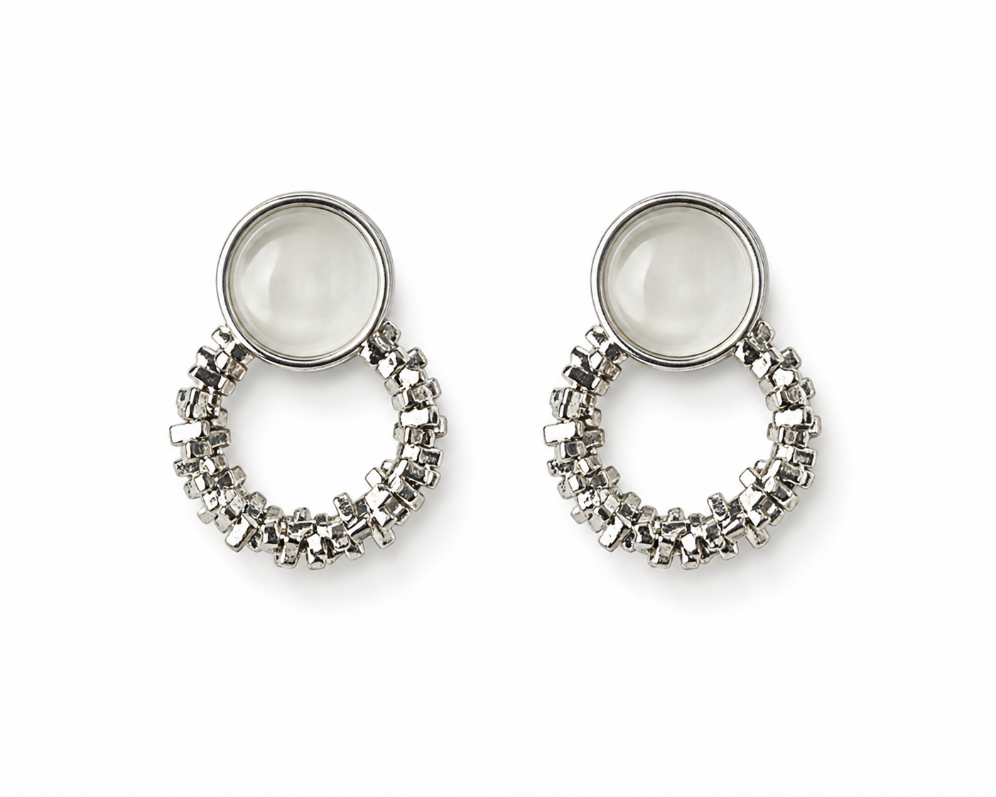 Aura Earrings in Silver