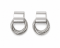 Noir Orbit Earrings in Silver