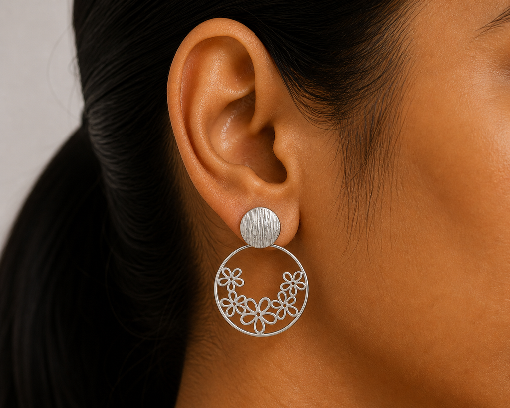 Bloom Drops in Silver