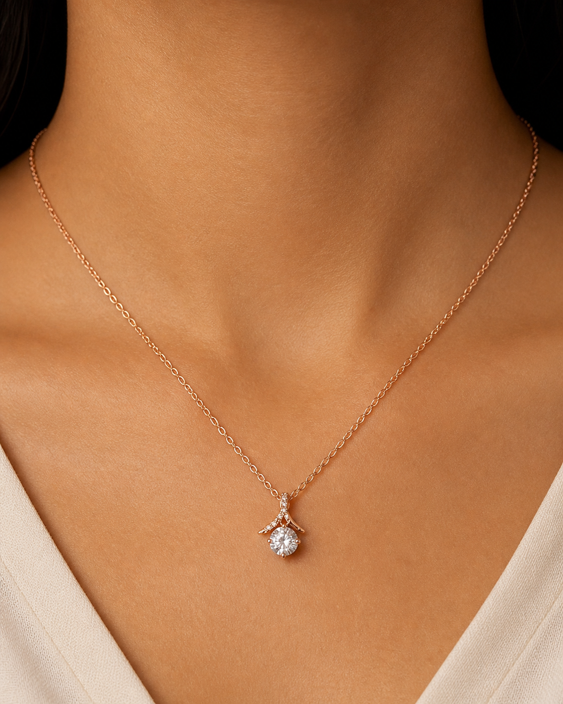 Rosegold Starlit Pendant