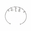 Silver Tide Charm Cuff