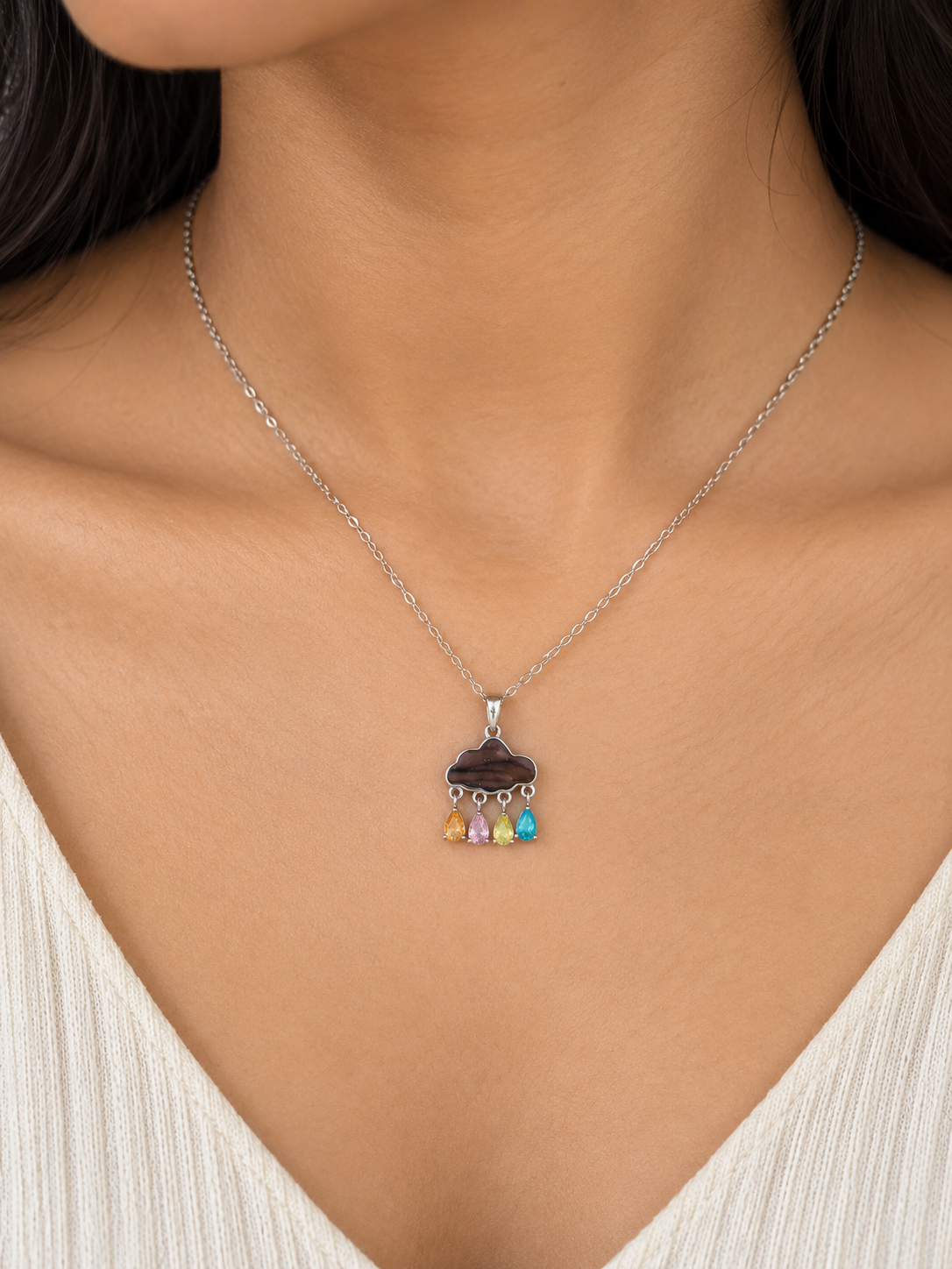 Rainbow Cloud Pendant
