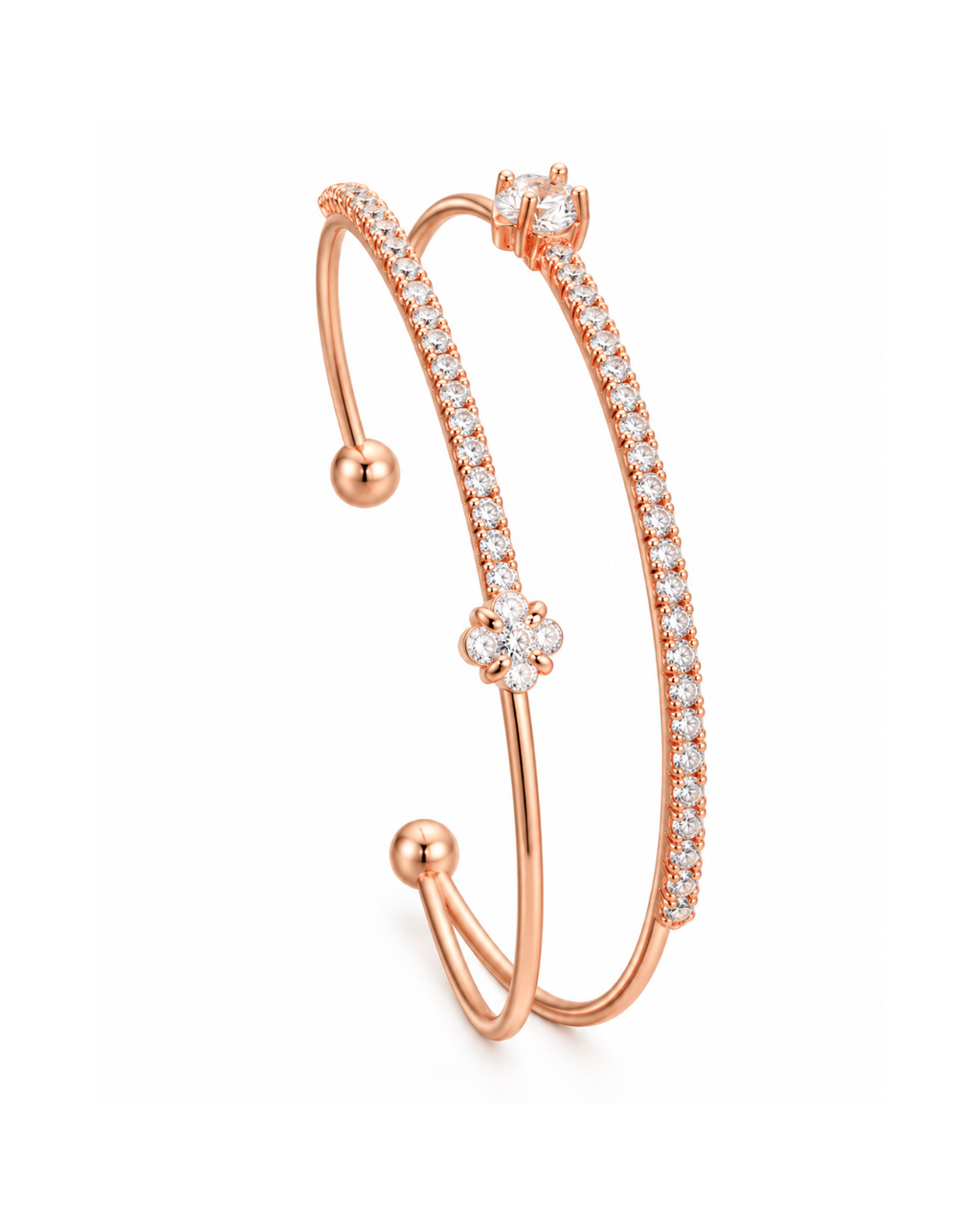Fleur Crystal Cuff