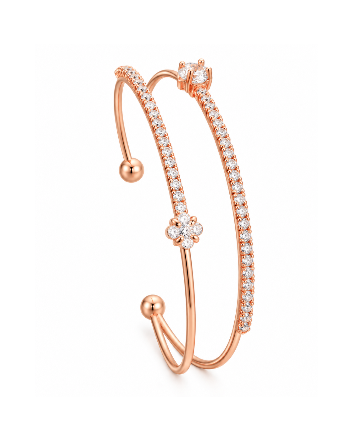 Fleur Crystal Cuff