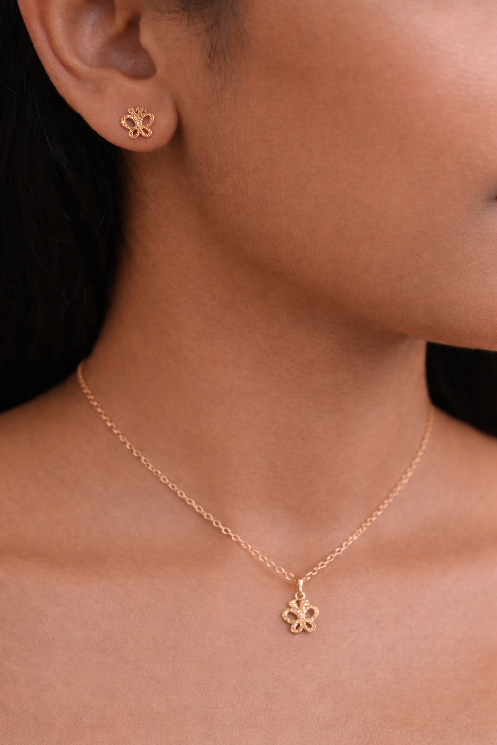 Butterfly Flutter Pendant Set