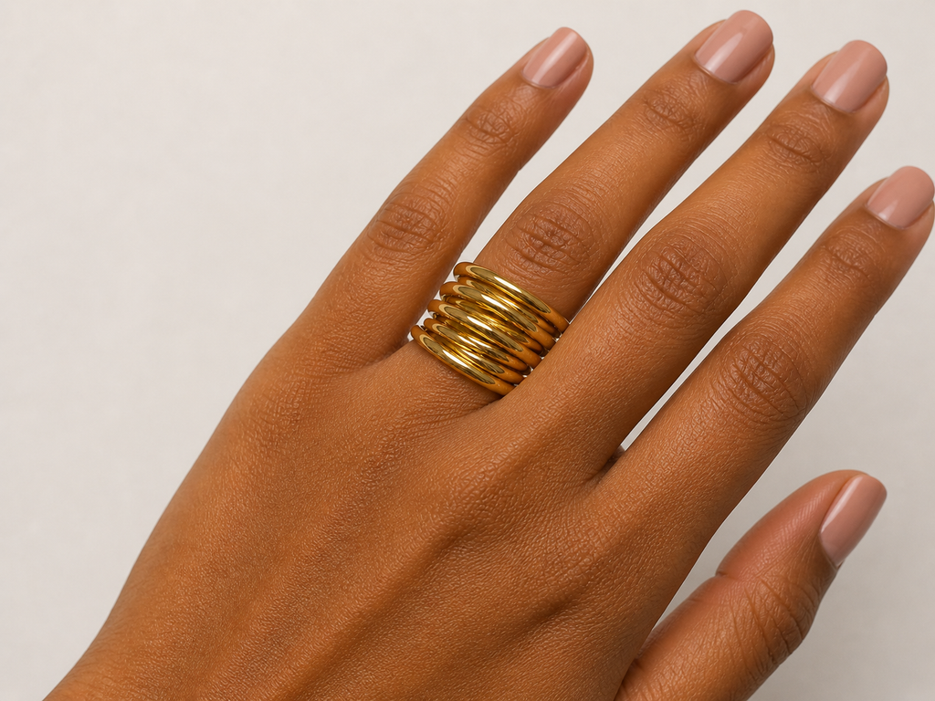 Golden Coil Ring